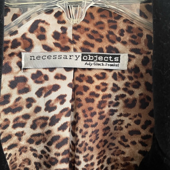 Necessary Objects Black Velvet Blazer Jacket size M - Picture 6 of 6